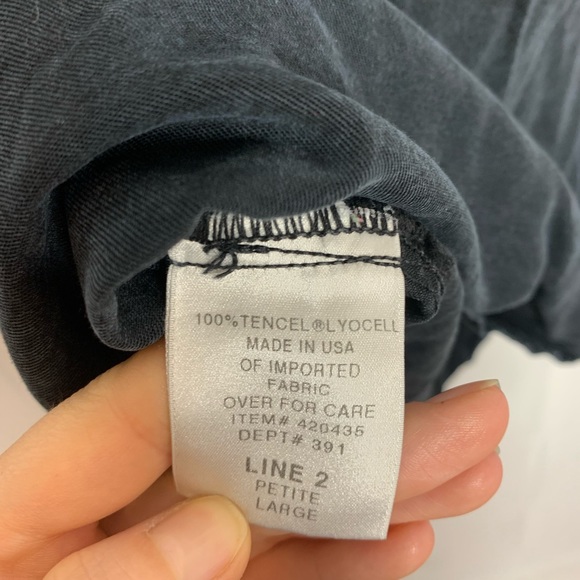 City Wear Vintage 80s Black 100% Tincel Retro Button Up Shirt Silver Detailing - Picture 8 of 11